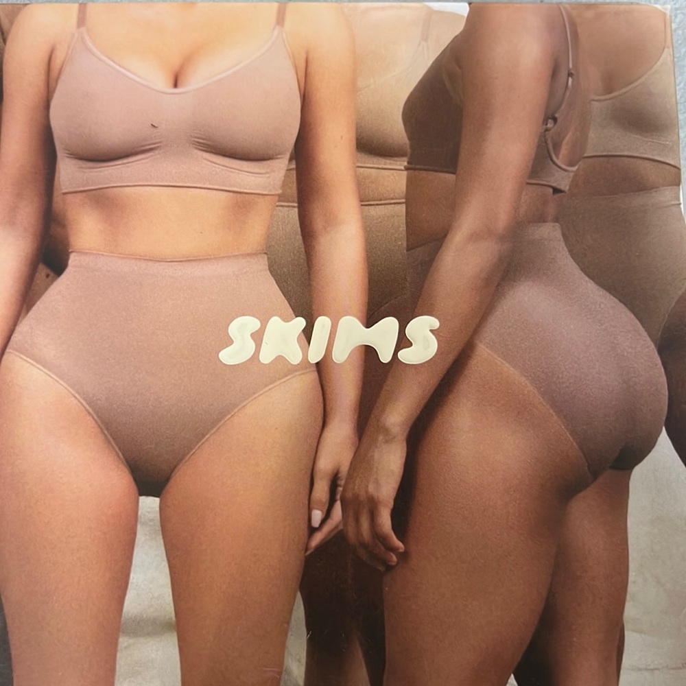 Slims sculpting high waist thong, onyx L/XL nib